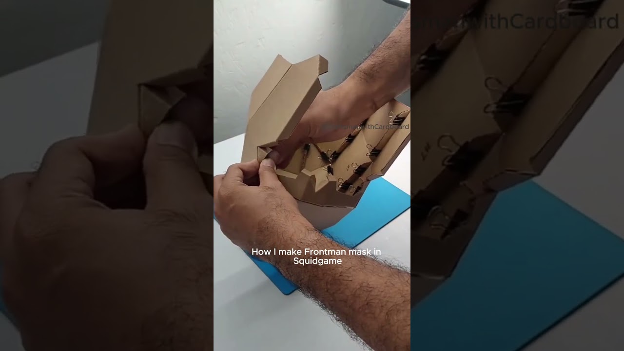 Frontman squid game mask DIY cardboard 