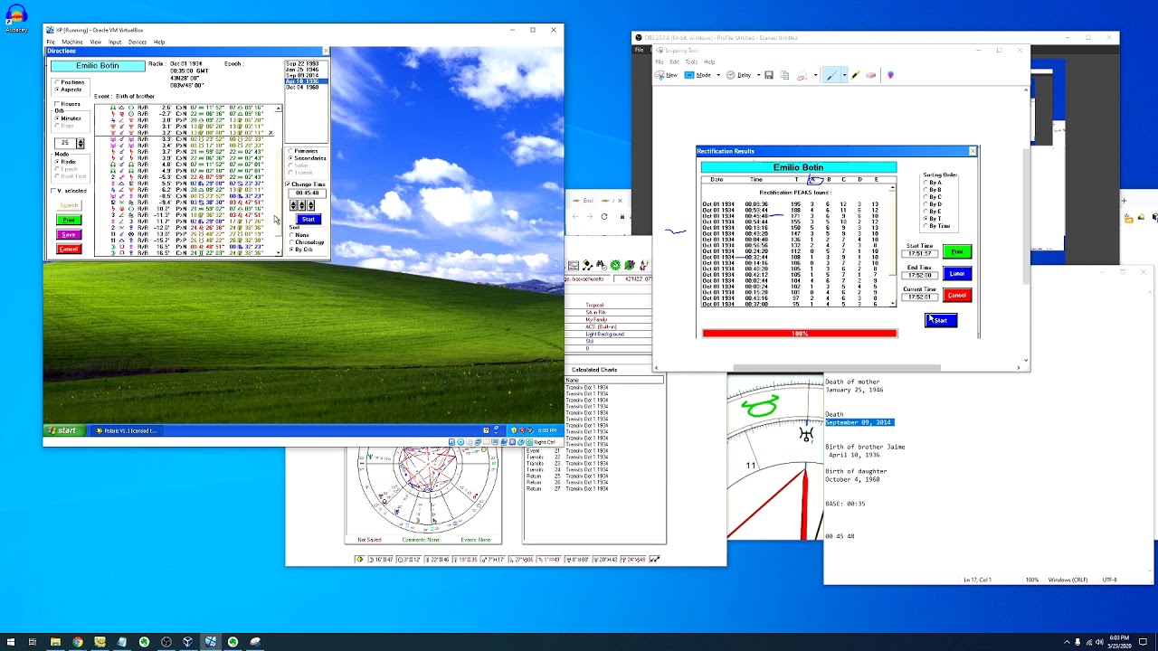 Rectification Marathon with Topocentric Primary Directions