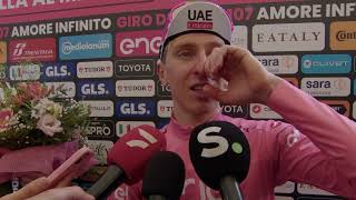 Tadej Pogačar - Interview at the finish - Stage 11 - Giro d'Italia 2024