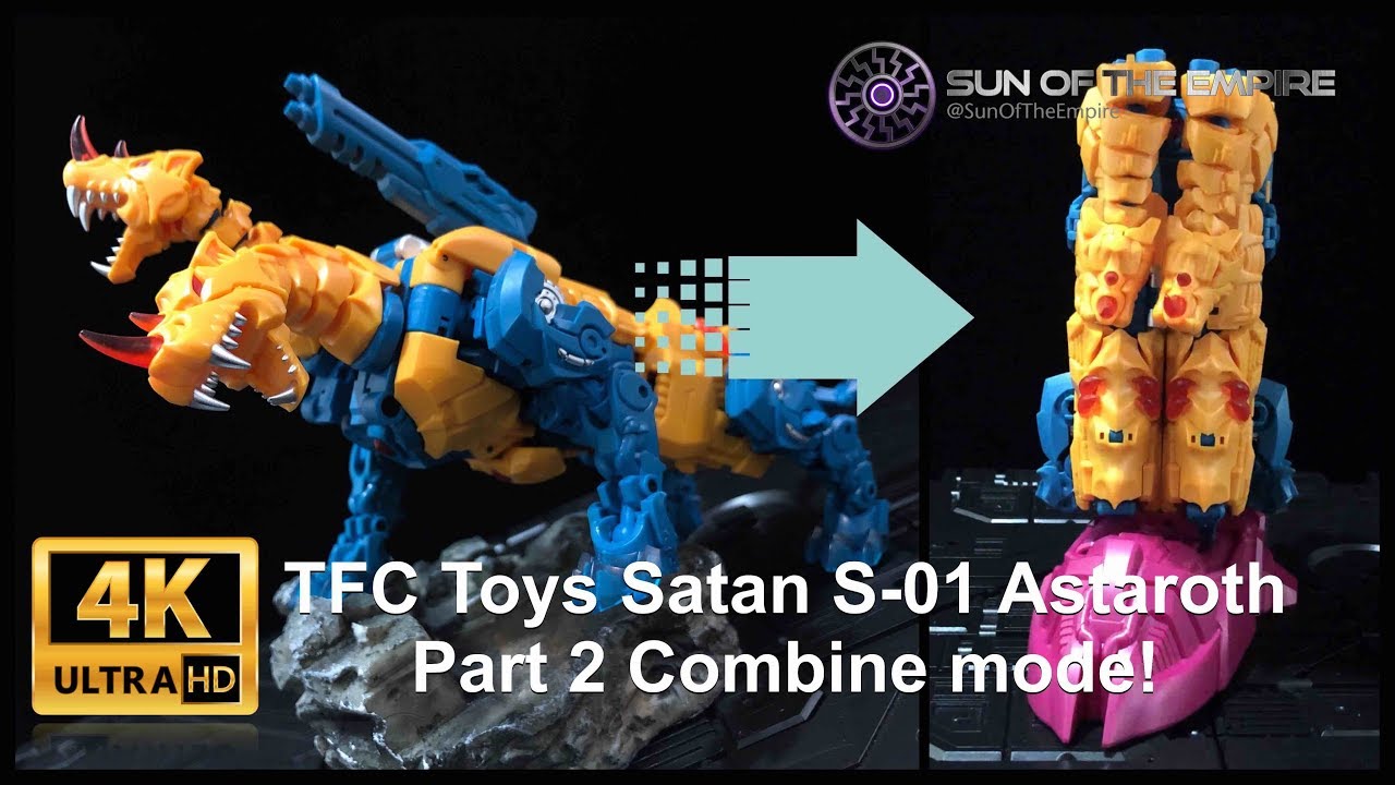 TFC Toys Satan S-01 Astaroth Q.Review 155B Combine mode! Transformation guide from Beast to Robot!