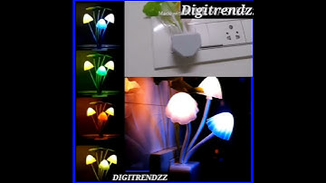 DIGITRENDZZ Fancy Mushroom Shape Automatic Darkness Sensor LED Color Changing Light Night