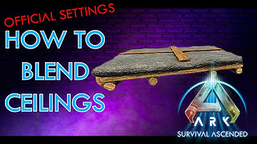 How To Blend Ceilings | Ark Survival Ascended | ASA Building Tips & Tricks