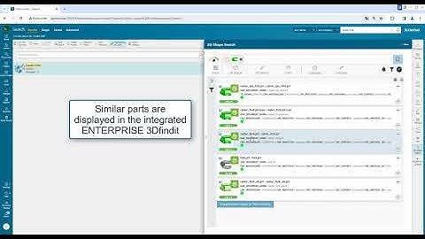 ENTERPRISE 3Dfindit - Geometric Shape Search with Siemens Teamcenter Active Workspace