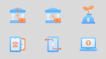 Banking and Law Modern Animated Icons - Mogrt | After Effects Infographics - Envato elements