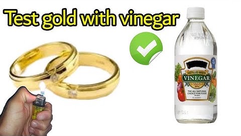 Hoe je thuis goud kunt testen met azijn