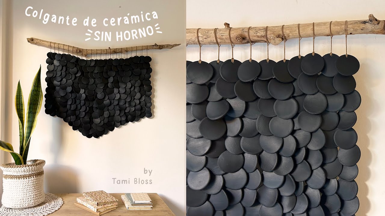 😍 ✅ Colgante de ceramica sin horno DIY TUTORIAL Air Dry Clay Wall Hanging