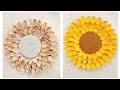 Pista shell craft ideas/ Sunflower wall hanging #wastematerialcraft #gujjuartandcraft #wallhanging