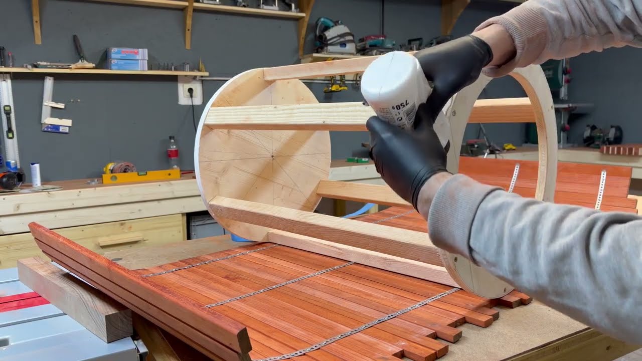 I Built a Paduak Wood Table by Hand
