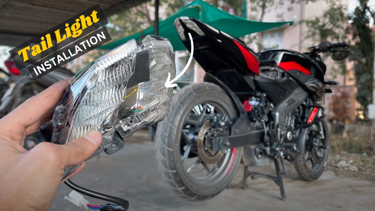 Bajaj Pulsar NS200 New Tail Light Installation At Home | Tail Light Change NS200
