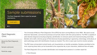 Plant Diagnostic Clinic Submission Instructions