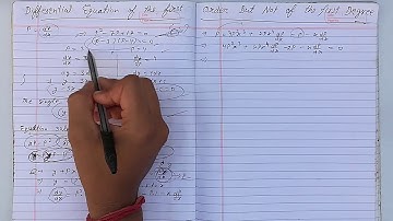 Differential equation of the first order but not of first degree