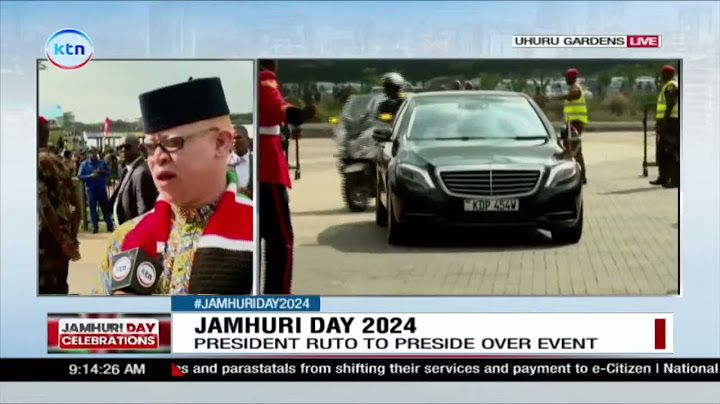 DP Kindiki, CJ Koome  arrive at Uhuru Gardens for the Jamhuri Day 2024 celebrations