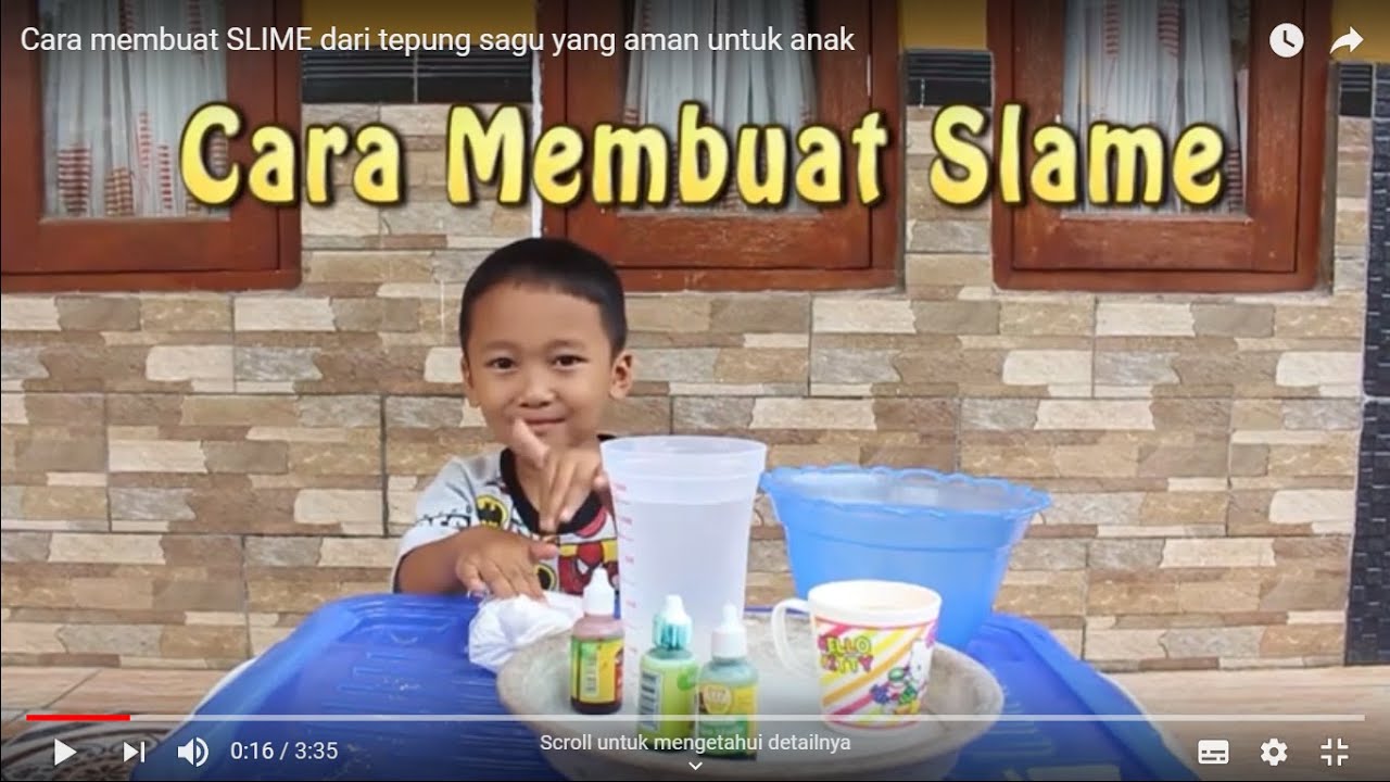 Cara Membuat Slime Dari Tepung Sagu Yang Aman Untuk Anak