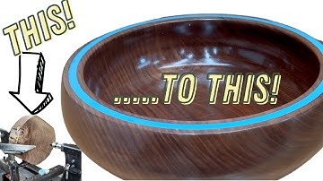 Unlock the Secrets of Creating a Stunning Turquoise Inlay on a Walnut bowl #woodturning