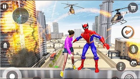 Flying Robot Hero Flying Part-4 | Superhero Robot Rescue City Android GamePlay | By Game Crazy