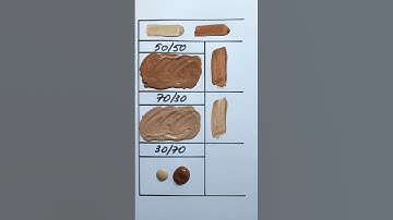Warm Elegance: Parchment + Burnt Sienna #shorts #colormixing #satisfyingart #colors #art