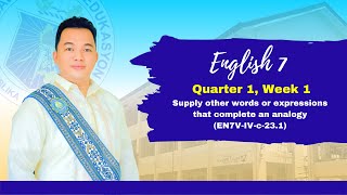 ENGLISH 7 QUARTER 1 WEEK 1 | MELC: EN7V-IV-c-23.1