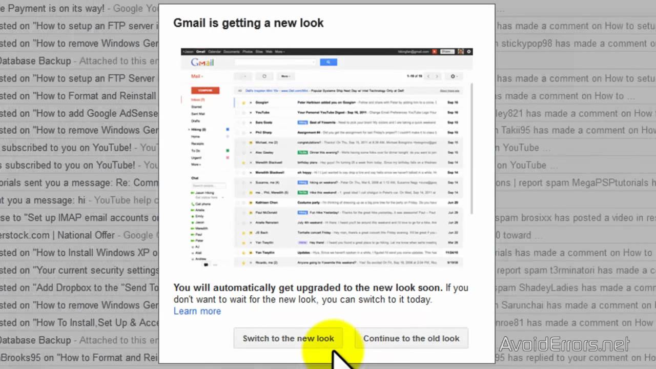 How To Get Back The Old Gmail Look YouTube