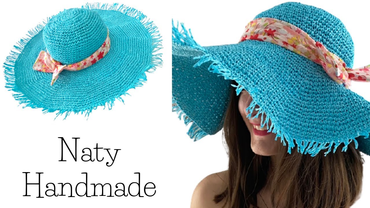 Ψάθινο καπέλο||Crocheted summer hat