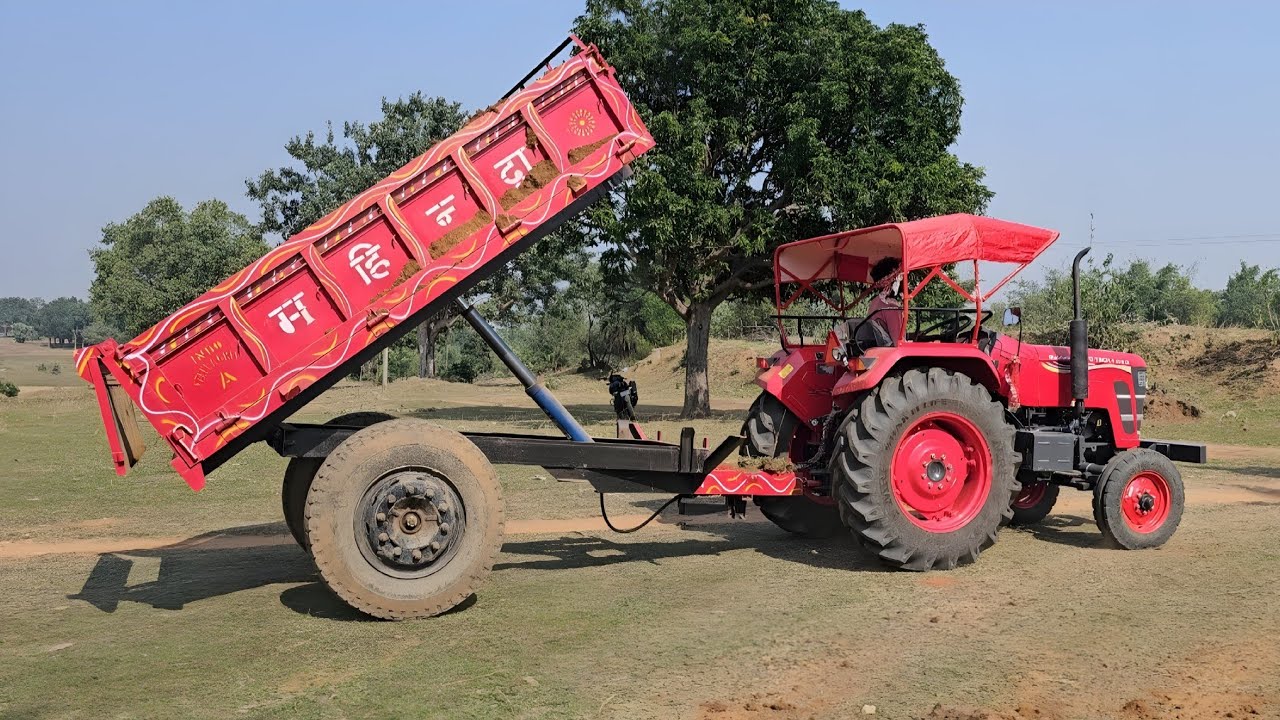 Mahindra tractor trolling in soil || Power mahindra tractor || #mahindra #Video no. 89