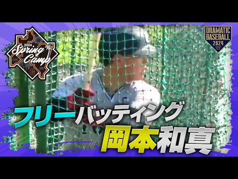 【春季キャンプ】岡本和真フリーバッティング【巨人】