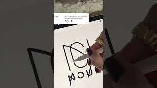 Create Stunning Name Logos with Procreate Tutorial #NameLogo #LogoDesign #ApplePencil