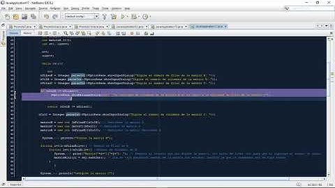 Ejercicio Práctico en Java (Multiplicación de matrices BxC)