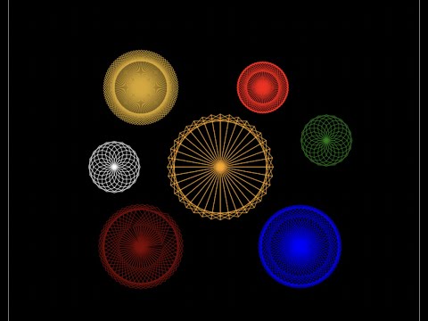 Modern Art Spirals (Beginning Python #3 Graphic Examples)