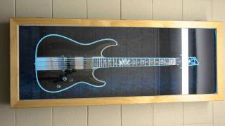 Guitar Display Case with SMD5050 RGB LED lighting