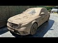 10 years unwashed car  wash the dirtiest mercedes c series