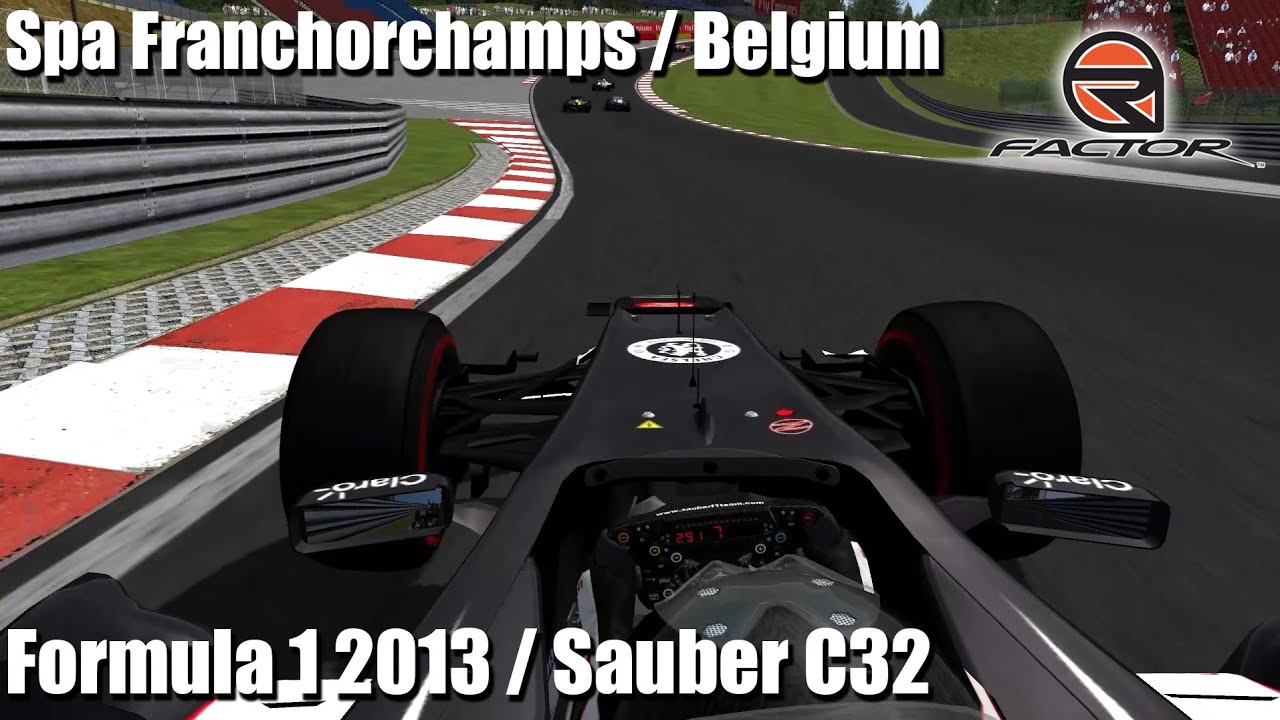 Formula 1 2013 Season by WCP for Rfactor 1 [ F1 2013 / Sauber / Spa Francorchamps ]