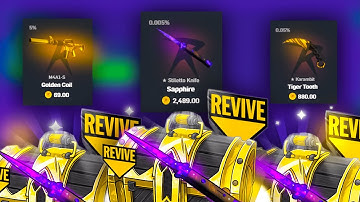 HUGE HITS ON THE REVIVE CASE!! (CSGOROLL CASE BATTLES)