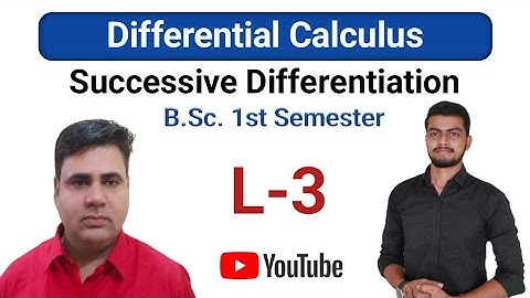 L-3. Successive Differentiation. Differential Calculus @TeachStream1  #successivedifferentiation