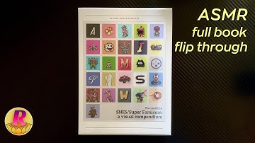 The unofficial SNES/Super Famicom: a visual compendium full book ASMR slow flip through