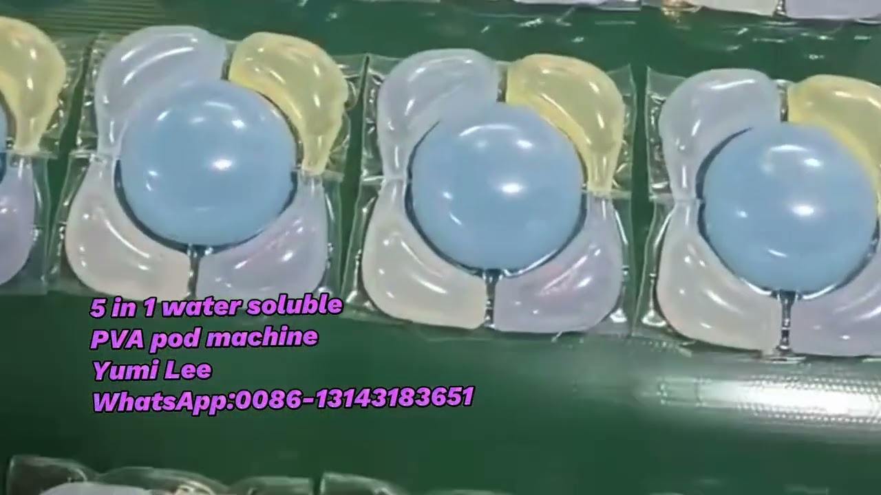 water soluble pod/biodegradable detergent capsules production machine 