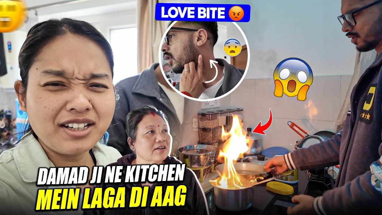 Pehli Baar Banaya Pahadi Khana Damad Ji Ne😱|Aur Laga Di Aag!🔥  | Alisha Thapa