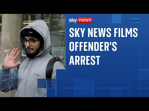 Exclusive Sky News Footage Shows Algerian Sex Offender Being Arrested