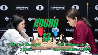 Tan Zhongyi (2521) - Aleksandra Goryachkina (2553) | Womens Candidates 2024 | Round 13
