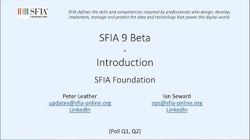 SFIA V9 Beta - Launch Webinar July 2024