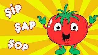 🍅🎶 Domates Adam Şip Şap Şop Çizgi Film Çocuk Şarkıları