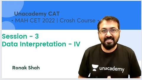 MAH CET 2022 | Crash Course | Data Interpretation - IV | Ronak Shah | Unacademy CAT