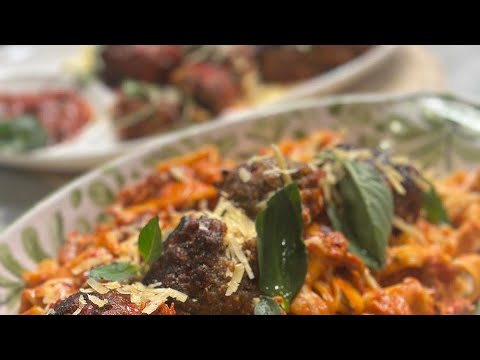 مي شو مع مي يعقوبي منيو إيطالي كرات اللحم المحشية باستا بيتي