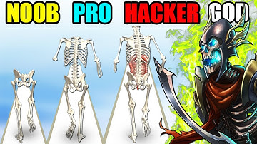 NOOB vs PRO vs HACKER vs GOD Human Run