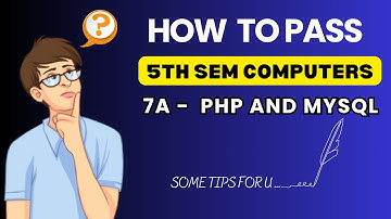 5th sem Computers  Imps with answers PDF  |7A PHP and MYSQL IMPS | 5th sem imps | Telugu