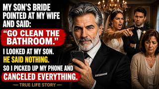 At My Son's Wedding, the Bride Told My Wife to Clean the Toilet — I Smiled and Canceled Everything