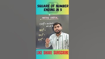 SQUARE OF NUMBER ENDING WITH 5 in SECONDS | SHORT TRICK 🔥| #shortsfeed #viralreels #mathstricks #