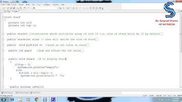 Java Infix to Postfix Conversion and evaluating postfix exp Lecture by Gurpreet Khanna