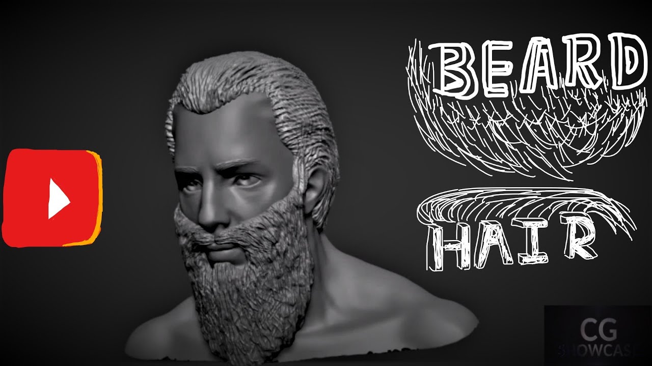 how to sculpt beard in zbrush