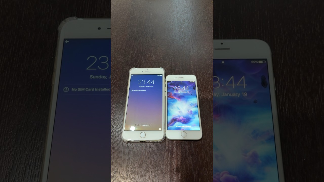 iPhone 6 Plus on iOS 9 vs iPhone 6s on iOS 10 boot up test 