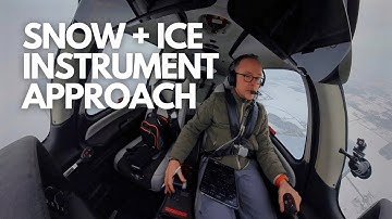 Cirrus SR22T: Instrument Approach in Snow and Ice